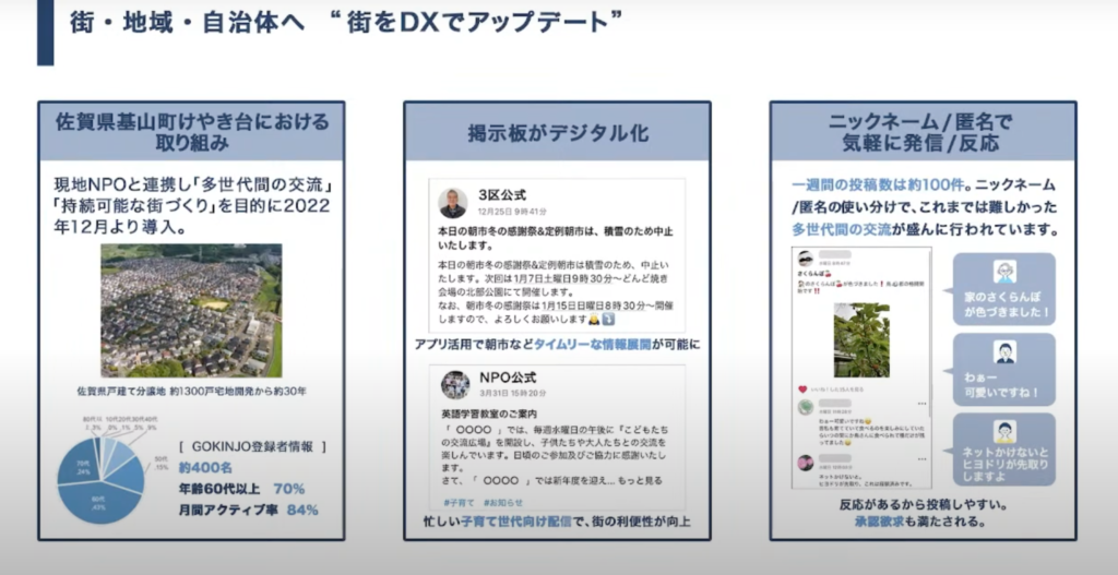 地域コミュニティのDX事例:「GOKINJO」が示す新たなつながりの創出|日本D - コネプラのビジョンと、今後目指している3つの主要な取り組み