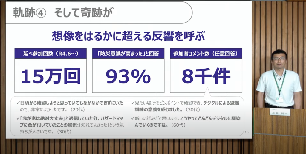 LINE上のデジタル避難訓練ツールによる防災意識向上|日本DX大賞2023 - 職員がDIYで構築