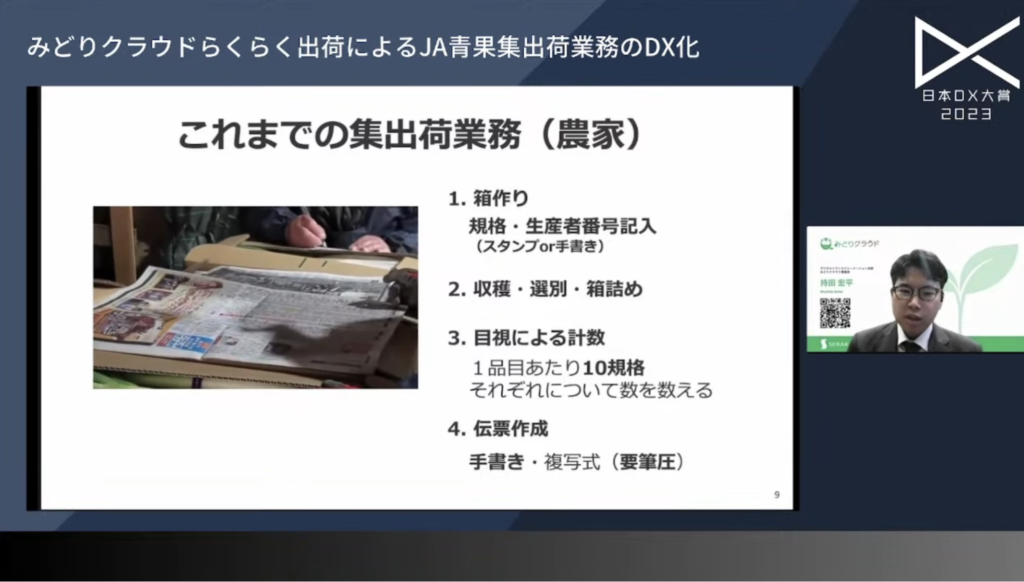 株式会社セラクの青果集出荷業務のDX事例|日本DX大賞2023 - 農業流通における集出荷業務とは