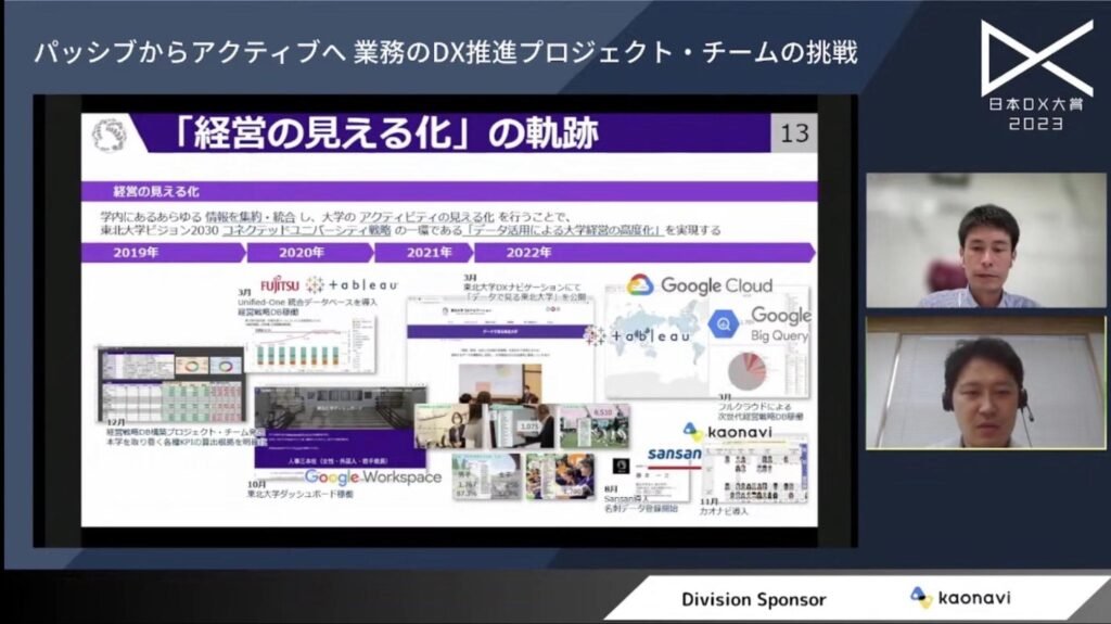 国立大学東北大学のDX推進事例：学内公募によるメンバーの積極的な取り組み|日本D - さまざまな思いを持って集まったメンバーが、DXを推進（5）