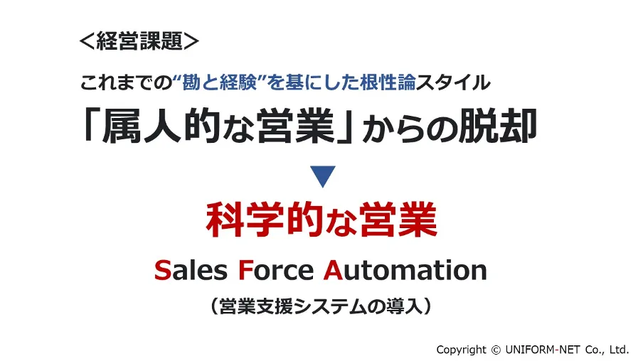 クラウドサービスの活用で「属人的営業」からの脱却 - 事業承継における経営課題