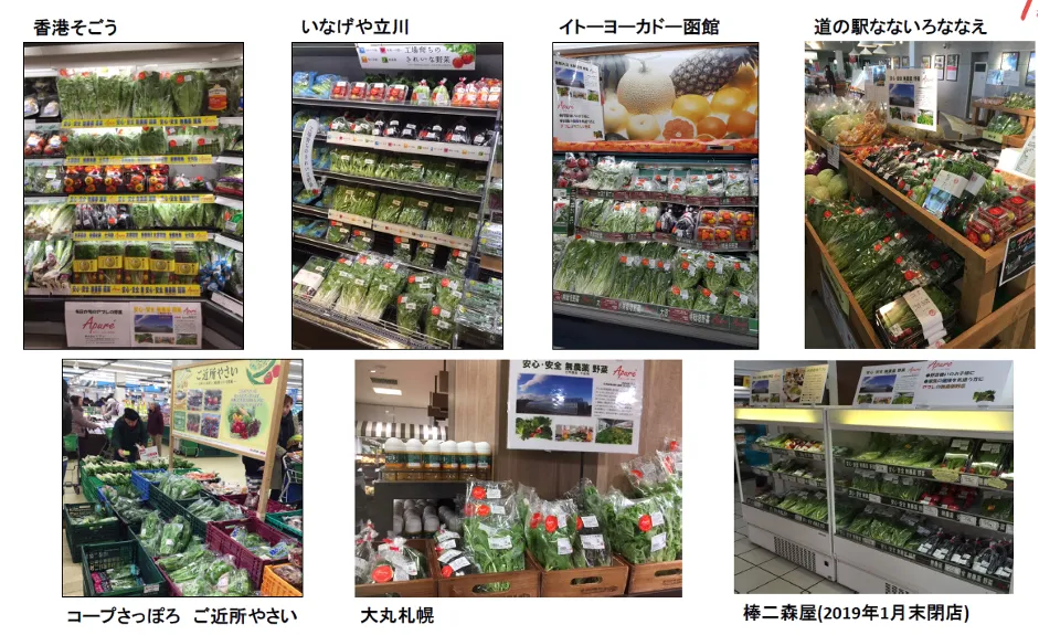 株式会社アプレ「クラウドで農業をパワーアップ」 - 主な販路