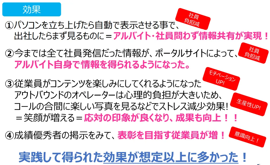 株式会社TOPCREW「クラウドで改⾰！業務と従業員の成⻑」 - ポータルサイトの構築による効果