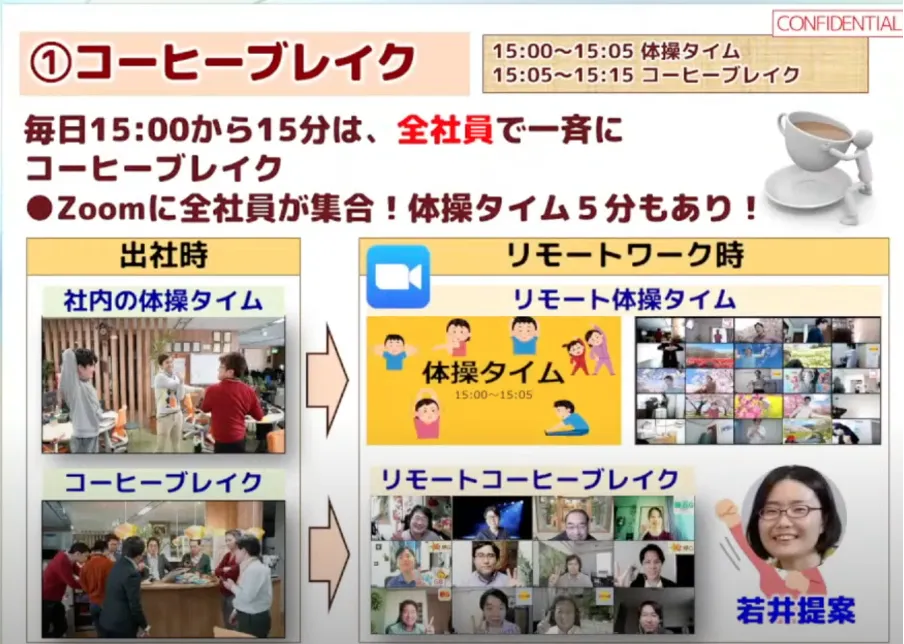 【アクロクエストテクノロジー株式会社】フルリモートでも、社員とクラウドの力で、オ - ①健康の危機対策「コーヒーブレイク」