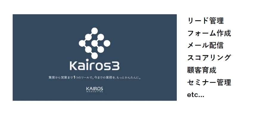 株式会社キャンバス「中⼩企業が、商談化率を圧倒的に上げるクラウドサービス活⽤⽅法 - 国産クラウド型MAツール「Kairos3」の導入