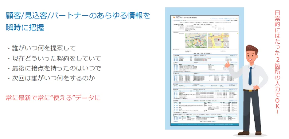 株式会社スターメンテナンスサポート「地⽅で事業成⻑と働き⽅改⾰を両⽴！ボトムアッ - 顧客/⾒込客/パートナーのあらゆる情報を瞬時に把握