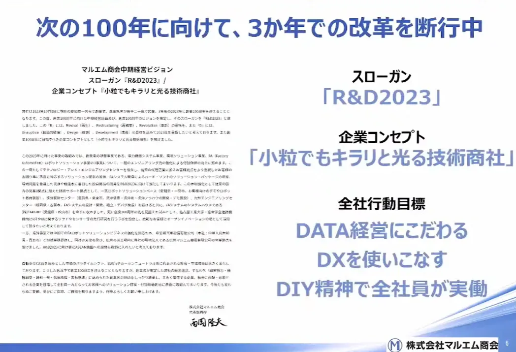 創業100年商社の挑戦！クラウドで実現するデジタルコミュニケーションの実践  - 会社紹介