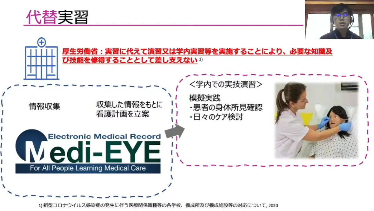 真正な看護教育を実現するクラウドサービス：教育用電子カルテ事業がもたらしたもの  - 代替実習