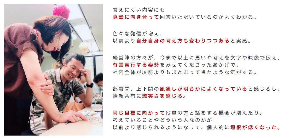 株式会社ペンシル「クラウド型社内報の活用で組織の一体感が生まれコロナ禍でも従業員 - スタッフから、わたしに届いた声（2）