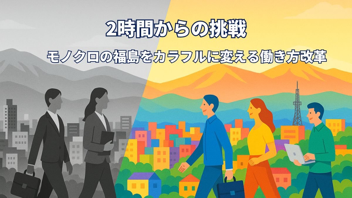 2時間からの挑戦 ― モノクロの福島をカラフルに変える働き方改革