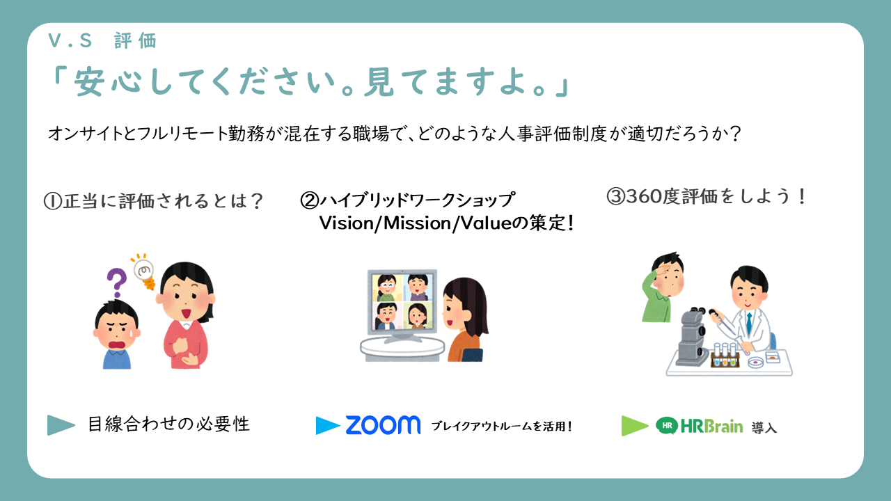 バイオベンチャー・プラチナバイオが実現した「どこにいてもつながりと自己実現を諦め - 4. 評価制度の確立