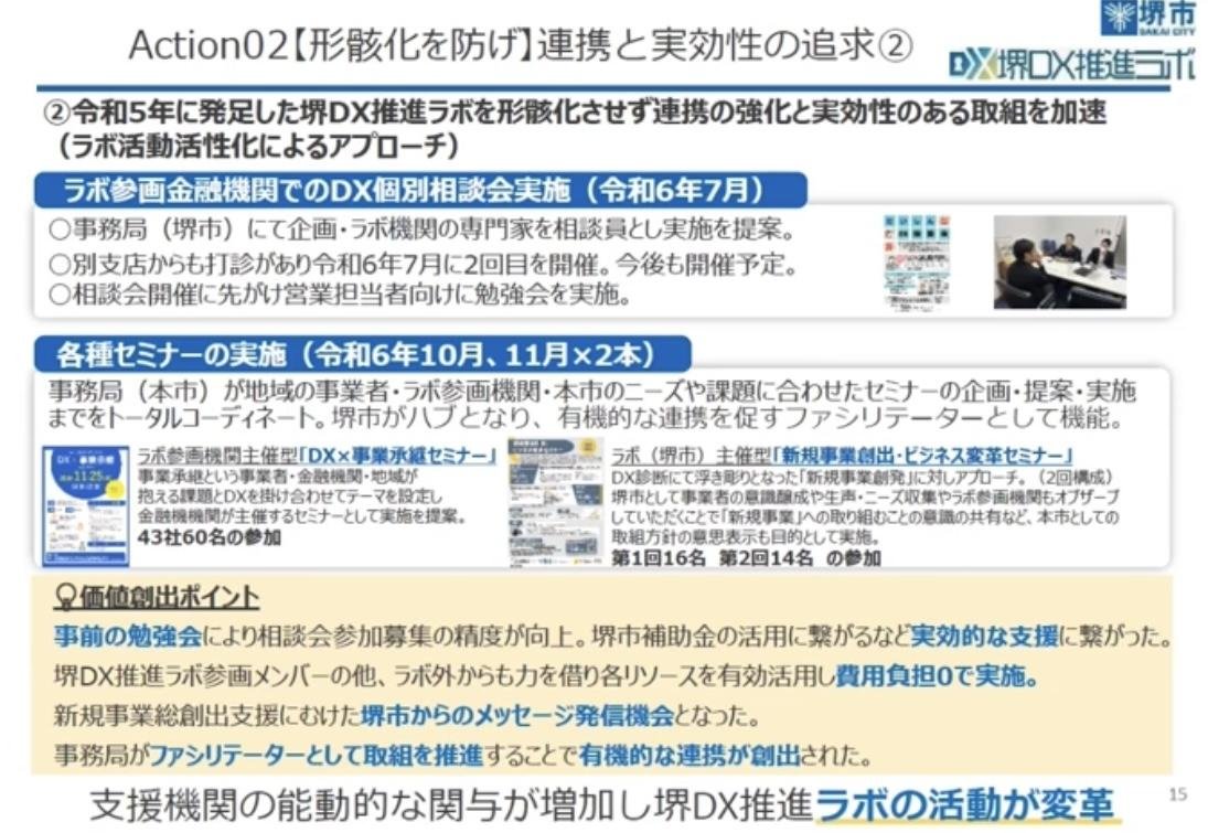 DX個別相談会やセミナーの取り組み