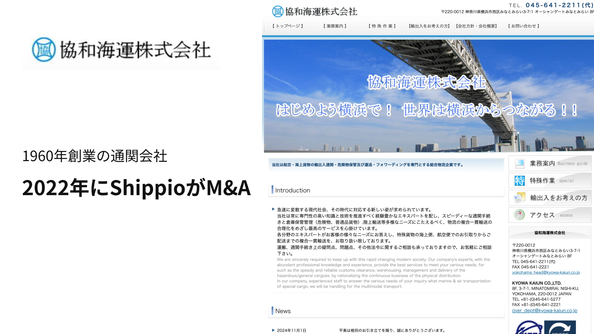 ShippioによるM&Aの背景