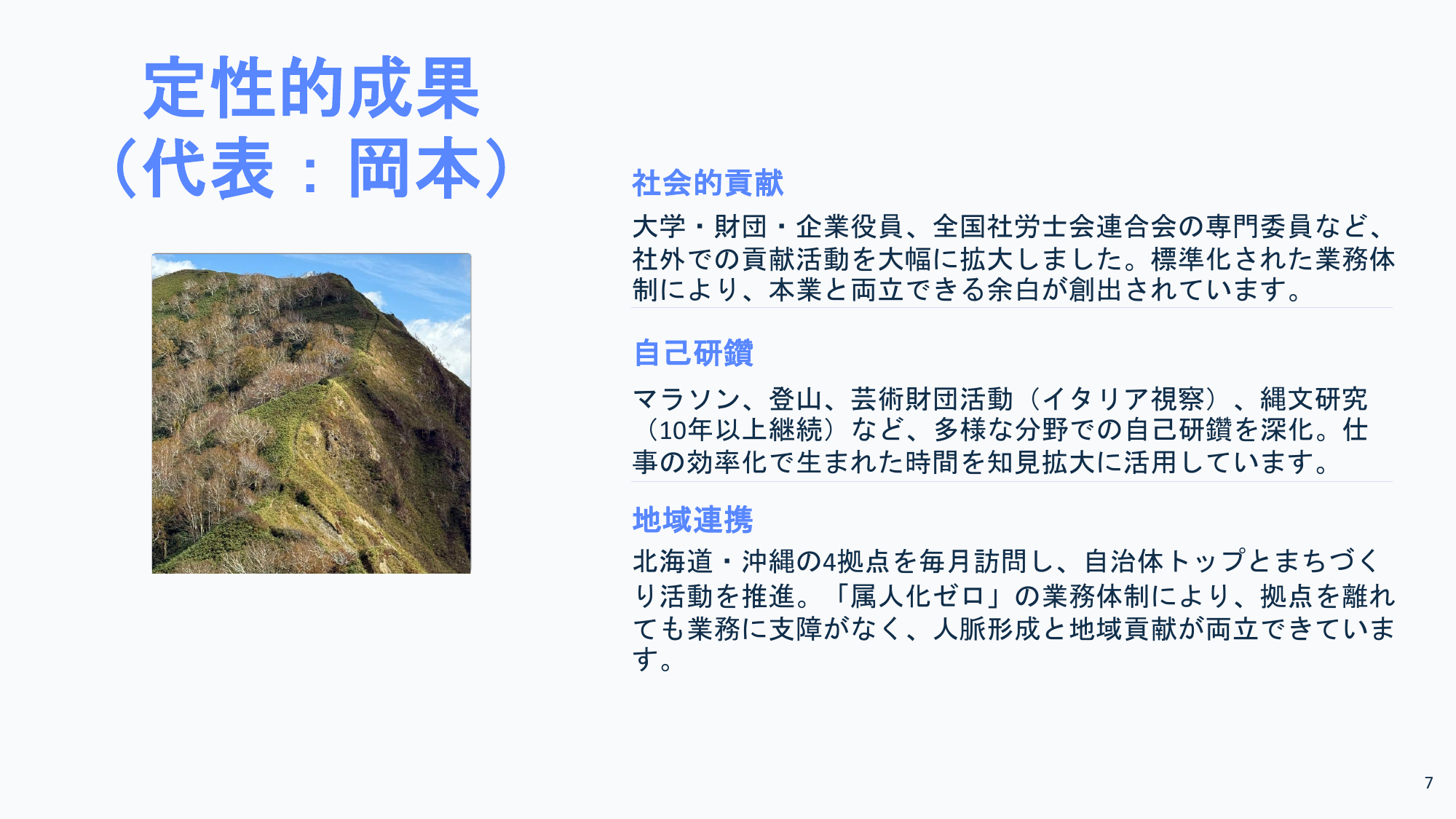 代表・岡本氏の社外活動と個人の活動の広がり