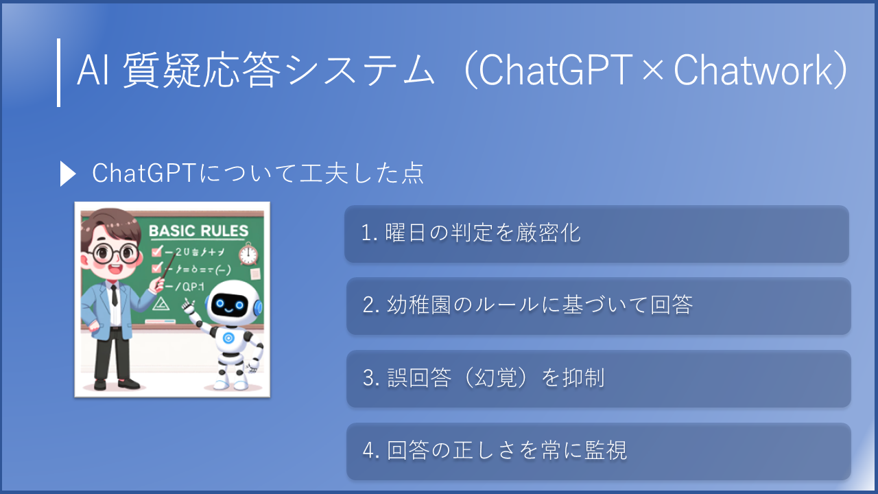 保護者の質問にAIが24時間365日対応！幼稚園が開発した、画期的なQAシステム - 個人情報の流出を防ぎつつ、AIの回答の正確性にも配慮