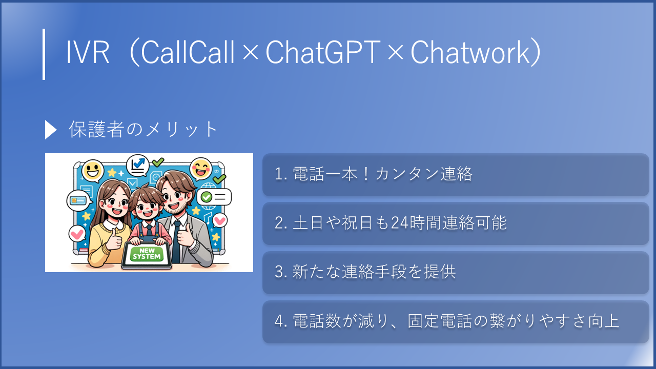 保護者の質問にAIが24時間365日対応！幼稚園が開発した、画期的なQAシステム - ChatGPT×Chatworkで、保護者の質問に24時間365日回...