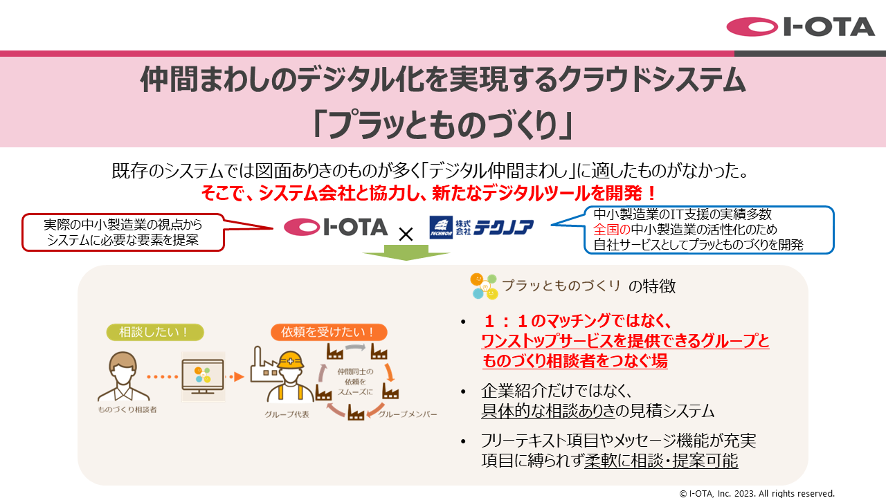 中小製造業の未来を変える！全国の町工場をクラウドでつなぎ、高付加価値なものづくり - 「プラッとものづくり」が可能にする新しい受発注システム