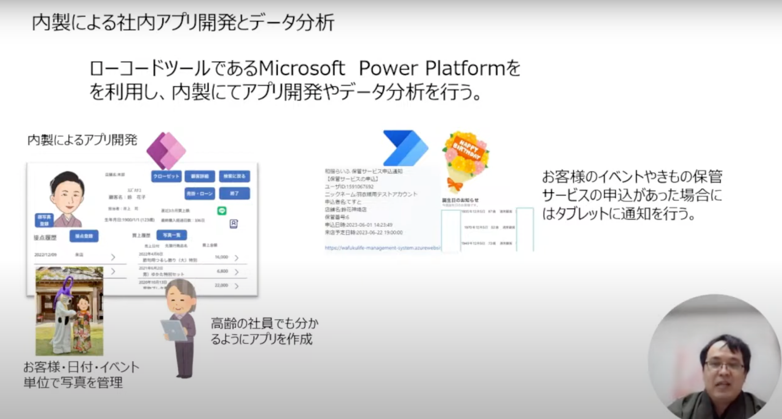 ユーザーエクスペリエンスを中心に：鈴花が取り組む着物屋のDX|日本DX大賞202 - 内製による社内アプリ開発とデータ分析